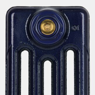 Cast iron radiator in Sapphire Blue finish